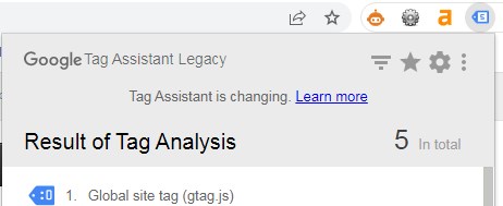 Tag Assistant with tags